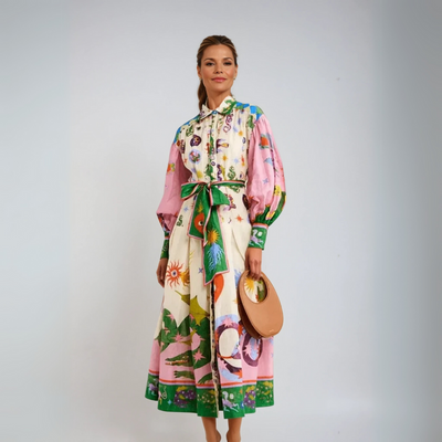 Dorthe™ - Elegant Italiensk Maxi Kjole