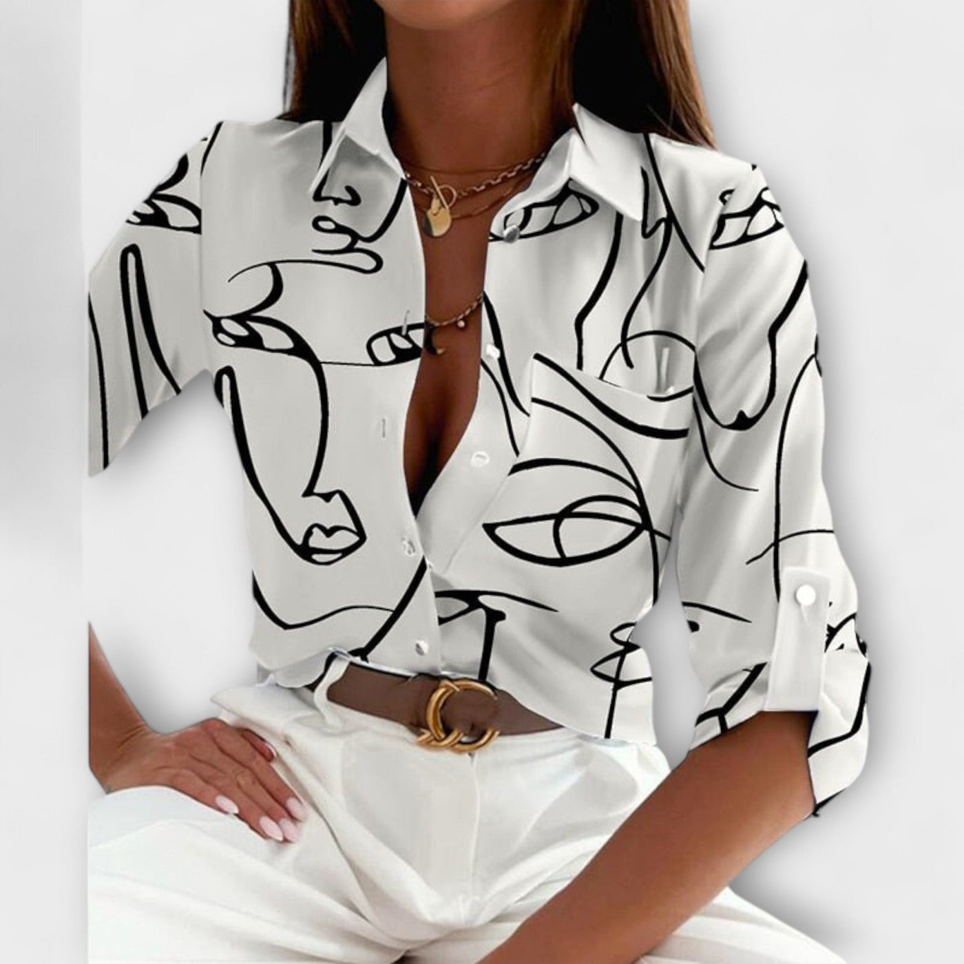 Hannea™ - Bluse med klassisk krave